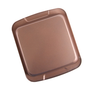 ถาดอบขนมปังเหล็กกล้าคาร์บอนทรงสี่เหลี่ยม สีเทาทอง เคลือบสารกันติด ใช้กับเตาอบได้ - Product Image 4