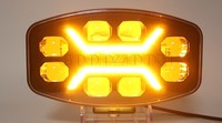 GOODZOOM - Focos LED de 48 W y 9 Pulgadas, Luces LED de 24 V, Foco LED de Conducción de 9 Pulgadas, Luces DRL, Faro LED para Automóvil, Camioneta, Todoterreno
