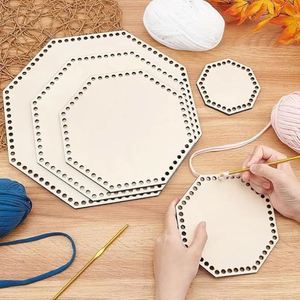 2026 New Arrival Wooden Basket Bottom Engraved Wood Chip Holes Cloth Strip Braided Basket Eco-friendly Wooden Crafts - Product Image 3