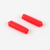 Protection de tuyau en caoutchouc souple pour tige, bouchon anti-poussière en plastique, capuchon d'extrémité anti-poussière en PVC rouge pour boulons et vis