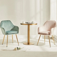 Fauteuils de salon en velours de style scandinave nordique avec fonction massage, design antique, pieds dorés