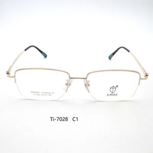 กรอบแว่นตาโลหะ Ti-7028 น้ำหนักเบา ทนทาน ทันสมัย ดีไซน์ยืดหยุ่นเพื่อความสบาย - Product Image 2