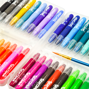 12 colori Non tossici roteabili <span class=keywords><strong>pastelli</strong></span> in Gel ad acquerello liscio come la seta Set di articoli per l'arte per il libro da colorare <span class=keywords><strong>pastelli</strong></span> Jumbo lavabili - Product Image 2
