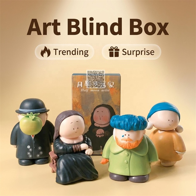 Masterpiece Artist Series Designer Toy Collectible Blind Box Figure Museum Gift Shop Souvenir Gallery Fine Art Statue Decor