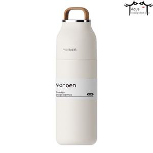 Taza de viaje de vacío doble de acero inoxidable Acus Platinum Jue, venta al por mayor, regalos de negocios, paja, 6-12 horas, aislamiento térmico, ebullición - Product Image 5