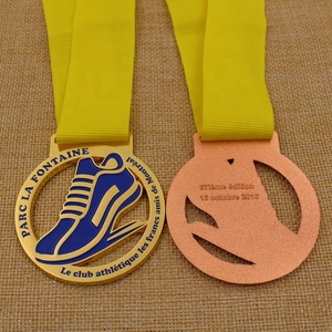 Alta qualità scava fuori La medaglia da corsa Parc La fondotinta in bronzo argento dorato con Sneaker - Product Image 2