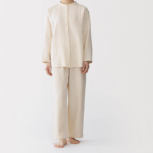 Conjunto de Pijama de Manga Larga para Mujer, Primavera, Nuevo, Ropa de Dormir Transpirable de Algodón, Traje de Casa, Ropa de Descanso Suave y a la Moda - Product Image 1