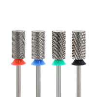 6,6*12,7 broca de barril grande brocas de carburo para uñas manicura acrílico cortadores de carburo para uñas fresas rotativas para uñas