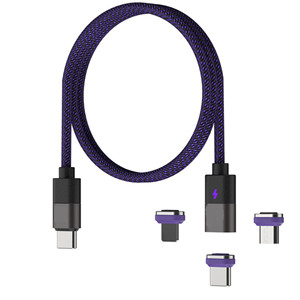 Cable de Carga Magnético Tipo C de 240W, PD3.1, USB C a USB C/Micro, <span class=keywords><strong>Cargador</strong></span> Magnético de Carga Rápida para Teléfono, Laptop, Tablet - Product Image 2