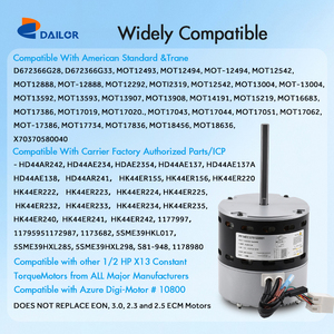 Moteur BLDC à couple constant pour ventilateur de four ECM X-13, climatisation et condenseur, 1HP, 1/6HP, 1/5HP, 1/4HP, 1/3HP, 1/2HP - Product Image 4