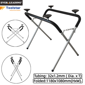 Banc de travail pliable robuste pour vitres automobiles - Tubes en acier renforcés, ventouses antidérapantes |   Outil de réparation pour vitres de véhicules - Product Image 3