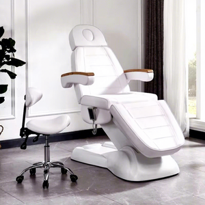 Cama de Spa Profesional Personalizada, Ajustable, Curva, Eléctrica, para Tratamientos Faciales, Cosméticos, Pestañas, Lujosa Mesa de Masaje - Product Image 1