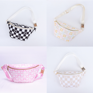 <span class=keywords><strong>Riñonera</strong></span> de nailon personalizable con diseño estampado, ideal para viajes y vacaciones, con bolsillo interior con cremallera, tamaño jumbo, bonita, tipo bandolera para parque - Product Image 3
