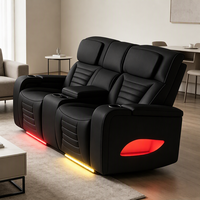 Fauteuil inclinable ergonomique Frank Premium avec appui-tête réglable en cuir noir à gravité zéro pour le bureau