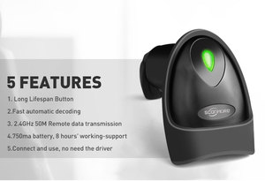 Precio barato 1D Laser Barcode Scanner con soporte Auto USB & RS232 Interfaz utilizada para <span class=keywords><strong>escanear</strong></span> <span class=keywords><strong>QR</strong></span> & 2D ROHS Certified - Product Image 5
