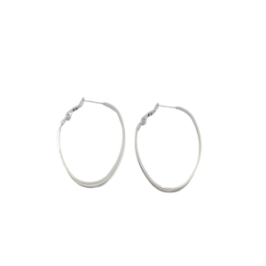 Boucles d'oreilles créoles en acier inoxydable 316L plaqué or PVD, bijoux durables et résistants pour femmes et filles - Product Image 1