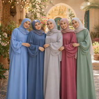 Loriya surdimensionné fermé Abayas dubaï turquie modeste Abaya femmes robes musulmanes EID vêtements islamiques grande taille robe pour femmes