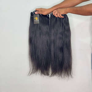 Cabello Humano Natural Sin Procesar de Templo del Sur de la India, Extensiones de Cabello Humano Natural con Cutícula Alineada - Product Image 2