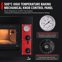 Four de boulangerie électrique commercial 1/2 niveau pour pizza, pain, gâteau - 220V, compatible maïs et fruits
