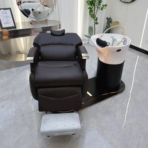 Fauteuil de shampooing électrique réglable en métal, salon de coiffure, spa, centre de beauté, siège de shampooing haut de gamme - Product Image 3
