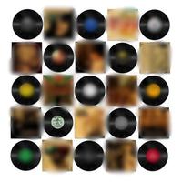 Hoge simulatie 12-inch vinylplaat Retro muziekthema Decoratieve schijf Plastic ambachtelijke ornament Bar Wanddecoratie Creatief cadeau