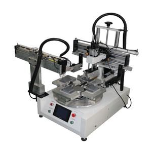 High Precision 4 Station Flat Tabletop Screen Printing Machine for Labeling Robots Bottles Phone Cases Farm Silk Screen Printers - Product Image 1