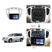 Jiawell Autoradio 9 pouces Lecteur DVD de voiture Lecteur multimédia Lecteur vidéo Navigation Écran IPS GPS pour Toyota Highlander 2002-2007