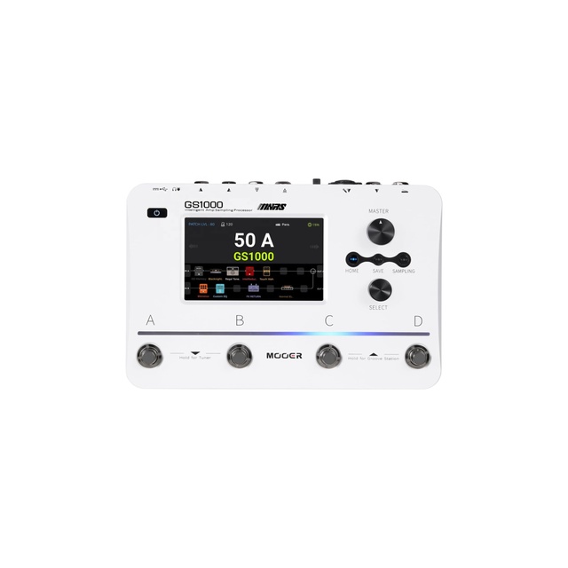 MOOER GS1000 Intelligent Amp Profiling Processor/Multi-Effects Pedal for Guitar