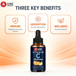 Gouttes liquides sublinguales de vitamine C 200 mg à marque privée OEM, haute puissance, soutien immunitaire, absorption des nutriments pour adultes, végétaliennes, 60 ml - Product Image 3