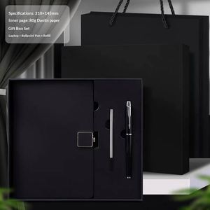 Luxury Business Journals Organizer Printed Hardback Paper Corporate PU Leather Embossed Customizable A5 <b>Diary</b> <b>Notebook</b> Gift Set - Product Image 3