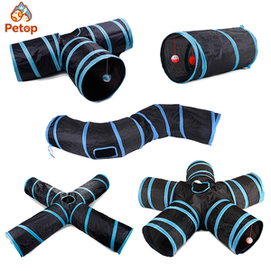 Túnel Plegable para Gatos Petop Supplier, Juguete de Tubo Plegable para Ejercicio de Gatitos en Interiores y Juego de Esconder y Buscar - Product Image 1