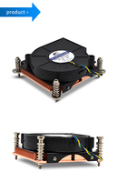 Refroidisseur de PC personnalisé 1U 115x avec ventilateur dissipateur de chaleur en cuivre pour le refroidissement du serveur dans les boîtiers d'ordinateur
