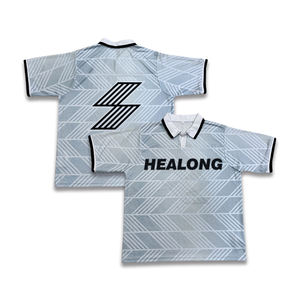 Venta al por mayor personalizado sublimación diseño Polo Cuello estilo hombres camiseta de fútbol - Product Image 1