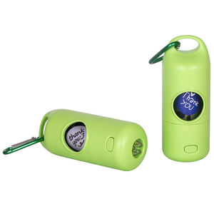 Distributeur de sacs à déjections canines en ABS de qualité supérieure avec lampe de poche, support mains libres pour sacs à déjections avec clip - Product Image 2