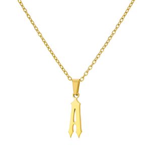 Wholesale Custom Personalised 18k Gold Plated Stainless Steel <strong>Initials</strong> Pendant Charm Letter Women Men <strong>Children</strong> <strong>Necklace</strong> - Product Image 1