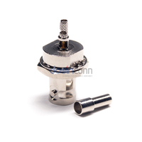 Connecteur BNC femelle à sertir pour câble coaxial RG179, accessoires de vidéosurveillance, connecteur BNC