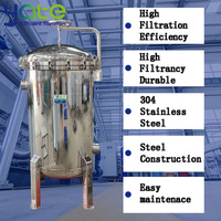 Filtre à eau 8 sacs en acier inoxydable 304/316, système de filtration de qualité alimentaire pour la filtration des boissons et de l'eau