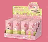 Figur Mini Plastik Dekoratif Sonny Angels Frozen Seri Bunga Sakura Blind Box Lucu Mainan Baru Jepang yang Laris Manis