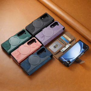 Funda Magnética Desmontable 2 en 1 de Cuero para Teléfono Samsung <span class=keywords><strong>Galaxy</strong></span> <span class=keywords><strong>Z</strong></span> Fold 8 Ultra Fold7, Funda Protectora con Soporte - Product Image 1