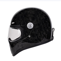 Casque intégral vintage avec visière - Fibre de carbone, certifié 3C et DOT - Direct usine