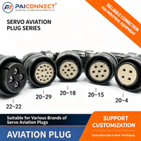 Connecteur de câble d'alimentation industriel PAICONNECT 4 9 17 broches pour servomoteur, aviation, compatible Mitsubishi Yaskawa Panasonic