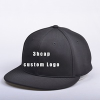 Gorras de Hip Hop à 6 panneaux, casquette à rabat ajustée avec Logo personnalisé, chapeaux pour hommes, vente en gros