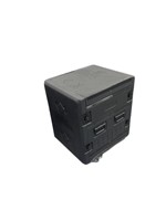 Flight case à roulettes 8U 12U 14U 16U, étui détachable ignifuge et anti-choc pour amplificateur de sonorisation de scène