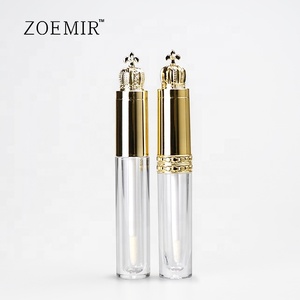 Sang Trọng Vàng Vương Miện Top Son Bóng Mascara Nhựa Ống Mỹ Phẩm Son Môi <span class=keywords><strong>Container</strong></span> Bút Kẻ Mắt Bao Bì Mỹ Phẩm Bộ - Product Image 3