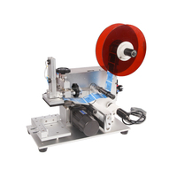 Semi Automatic Flat Surface Labeling Machine Easy Adjustment for Boxes Cards Pouches Flat Packaging Items