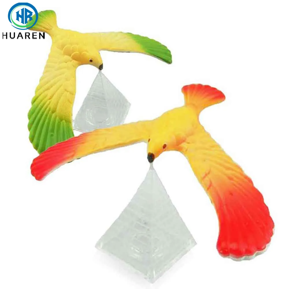 Mainan burung elang keseimbangan terbang plastik Desktop kantor dewasa sains fisik anak