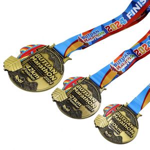 Médailles de récompense en gros avec logo personnalisé, lettres émaillées, pour compétitions sportives, danse, patinage, gymnastique rythmique, médailles 3D - Product Image 2