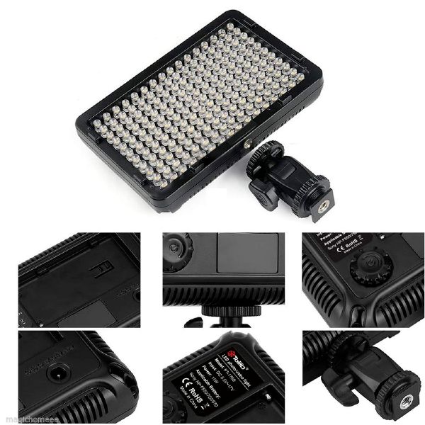 Tolifo OEM Factory PT-176B 176 Led Camera Fill Light Single Battery Operated Mini Led Panel Video Photo Light