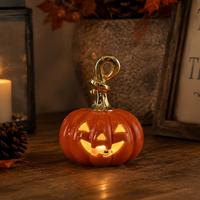 Lanterne LED Jack O'Lantern en porcelaine, décoration de table pour Halloween, ornement de maison, design citrouille, directement de l'usine