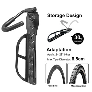 <span class=keywords><strong>Support</strong></span> <span class=keywords><strong>mural</strong></span> pliable réglable pour vélo, <span class=keywords><strong>support</strong></span> de rangement en acier réglable pour vélo, <span class=keywords><strong>crochet</strong></span> pour garage, intérieur, extérieur, VTT, route - Product Image 2